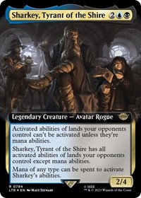 Sharkey, Tyrant of the Shire (Extended Art) (Surge Foil), Universes Beyond: The Lord of the Rings: Tales of Middle-earth