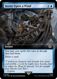 Borne Upon a Wind (Extended Art) (Surge Foil), Universes Beyond: The Lord of the Rings: Tales of Middle-earth