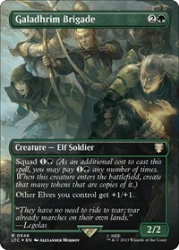 Galadhrim Brigade (Borderless) (Surge Foil), Commander: The Lord of the Rings: Tales of Middle-earth