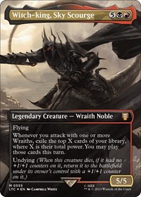 Witch-king, Sky Scourge (Borderless) (Surge Foil), Commander: The Lord of the Rings: Tales of Middle-earth