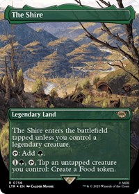 The Shire (Borderless) (Surge Foil), Universes Beyond: The Lord of the Rings: Tales of Middle-earth