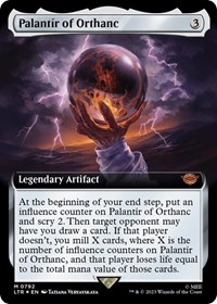 Palantir of Orthanc (Extended Art) (Surge Foil), Universes Beyond: The Lord of the Rings: Tales of Middle-earth
