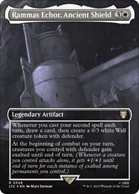 Rammas Echor, Ancient Shield (Borderless) (Surge Foil), Commander: The Lord of the Rings: Tales of Middle-earth