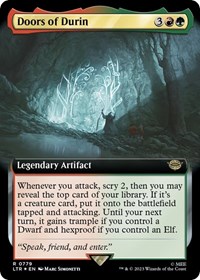 Doors of Durin (Extended Art) (Surge Foil), Universes Beyond: The Lord of the Rings: Tales of Middle-earth