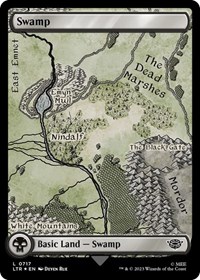 Swamp (0717) (Surge Foil), Universes Beyond: The Lord of the Rings: Tales of Middle-earth