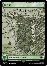 Forest (0721) (Surge Foil), Universes Beyond: The Lord of the Rings: Tales of Middle-earth