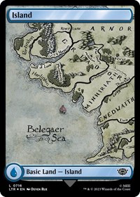 Island (0716) (Surge Foil), Universes Beyond: The Lord of the Rings: Tales of Middle-earth