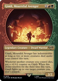 Gimli, Mournful Avenger (Showcase) (Surge Foil), Universes Beyond: The Lord of the Rings: Tales of Middle-earth