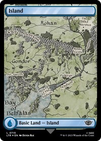Island (0715) (Surge Foil), Universes Beyond: The Lord of the Rings: Tales of Middle-earth