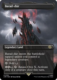 Barad-dur (0751) (Borderless) (Surge Foil), Universes Beyond: The Lord of the Rings: Tales of Middle-earth