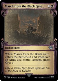 March from the Black Gate (Showcase Scrolls), Universes Beyond: The Lord of the Rings: Tales of Middle-earth