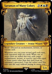Saruman of Many Colors (Showcase Scrolls), Universes Beyond: The Lord of the Rings: Tales of Middle-earth