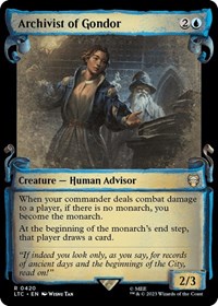 Archivist of Gondor (Showcase Scrolls), Commander: The Lord of the Rings: Tales of Middle-earth