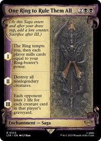 One Ring to Rule Them All (Showcase Scrolls), Universes Beyond: The Lord of the Rings: Tales of Middle-earth