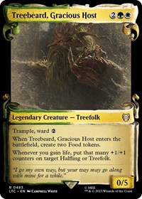 Treebeard, Gracious Host (Showcase Scrolls), Commander: The Lord of the Rings: Tales of Middle-earth