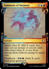 Summons of Saruman (Showcase Scrolls), Commander: The Lord of the Rings: Tales of Middle-earth