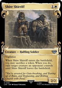 Shire Shirriff (Showcase Scrolls), Universes Beyond: The Lord of the Rings: Tales of Middle-earth