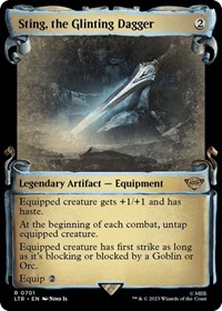 Sting, the Glinting Dagger (Showcase Scrolls), Universes Beyond: The Lord of the Rings: Tales of Middle-earth