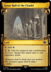 Great Hall of the Citadel (Showcase Scrolls), Universes Beyond: The Lord of the Rings: Tales of Middle-earth