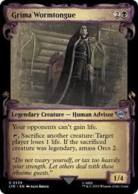 Grima Wormtongue (Showcase Scrolls), Universes Beyond: The Lord of the Rings: Tales of Middle-earth