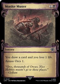 Mordor Muster (Showcase Scrolls), Universes Beyond: The Lord of the Rings: Tales of Middle-earth