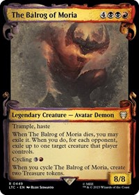 The Balrog of Moria (Showcase Scrolls), Commander: The Lord of the Rings: Tales of Middle-earth