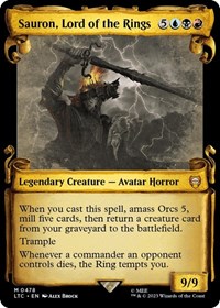 Sauron, Lord of the Rings (Showcase Scrolls), Commander: The Lord of the Rings: Tales of Middle-earth