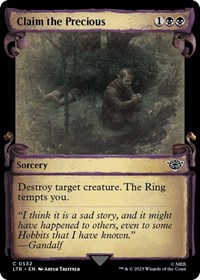 Claim the Precious (Showcase Scrolls), Universes Beyond: The Lord of the Rings: Tales of Middle-earth