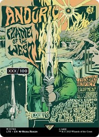 Anduril, Flame of the West (Borderless Poster) (Serial Numbered), Universes Beyond: The Lord of the Rings: Tales of Middle-earth