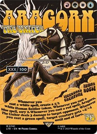 Aragorn, the Uniter (Borderless Poster) (Serial Numbered), Universes Beyond: The Lord of the Rings: Tales of Middle-earth