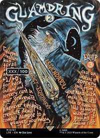 Glamdring (Borderless Poster) (Serial Numbered), Universes Beyond: The Lord of the Rings: Tales of Middle-earth
