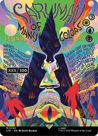 Saruman of Many Colors (Borderless Poster) (Serial Numbered), Universes Beyond: The Lord of the Rings: Tales of Middle-earth