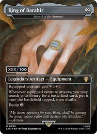 Ring of Barahir - Sword of the Animist (Serial Numbered), Commander: The Lord of the Rings: Tales of Middle-earth
