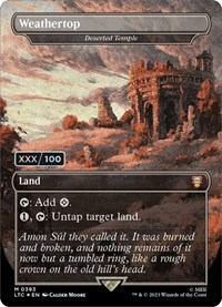 Weathertop - Deserted Temple (Serial Numbered), Commander: The Lord of the Rings: Tales of Middle-earth