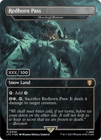 Redhorn Pass - Mouth of Ronom (Serial Numbered), Commander: The Lord of the Rings: Tales of Middle-earth