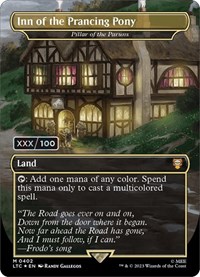 Inn of the Prancing Pony - Pillar of the Paruns (Serial Numbered), Commander: The Lord of the Rings: Tales of Middle-earth