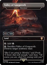 Valley of Gorgoroth - Wasteland (Serial Numbered), Commander: The Lord of the Rings: Tales of Middle-earth