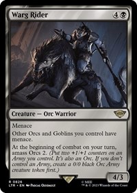 Warg Rider, Universes Beyond: The Lord of the Rings: Tales of Middle-earth
