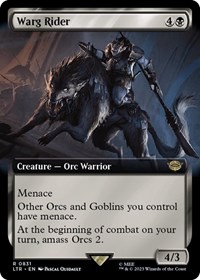 Warg Rider (Extended Art), Universes Beyond: The Lord of the Rings: Tales of Middle-earth