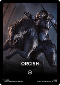 Orcish Theme Card, Universes Beyond: The Lord of the Rings: Tales of Middle-earth