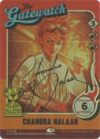 Chandra Nalaar (748) (Autographed), Secret Lair Drop Series