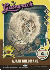 Ajani Goldmane (745) (Autographed), Secret Lair Drop Series