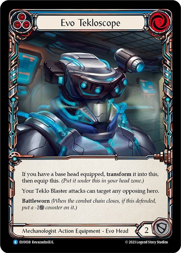 Evo Tekloscope, Cold-foil, front