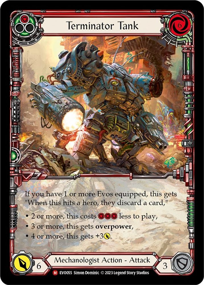 Terminator Tank (Extended Art), Rainbow-foil, front