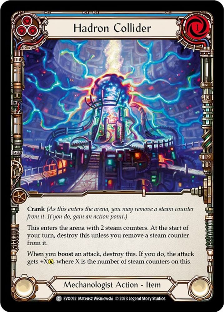 Hadron Collider (Blue), Standard, front