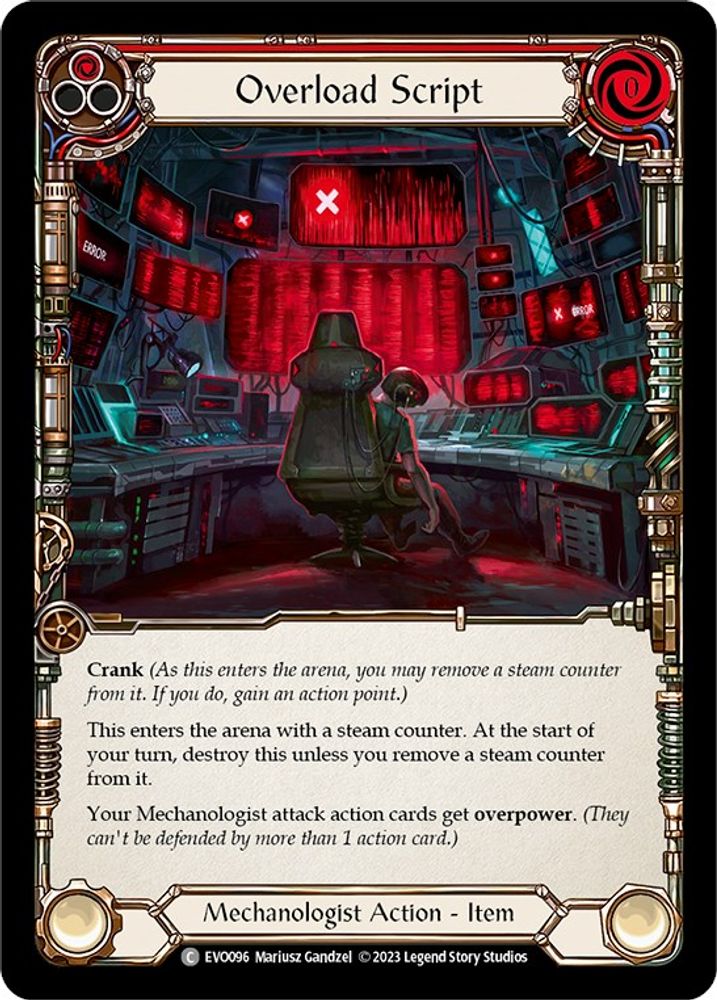 Overload Script, Standard, front