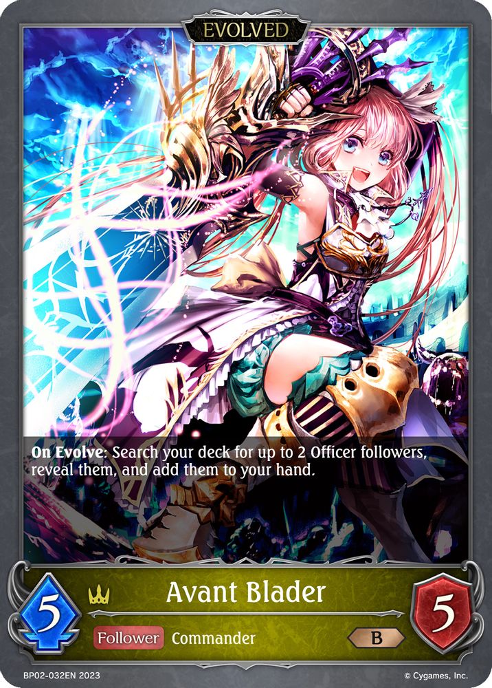 Avant Blader (Evolved), Standard, front