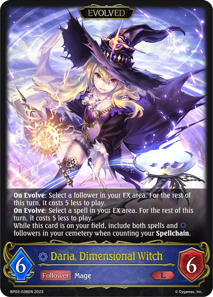 Daria, Dimensional Witch (Evolved), Standard, front