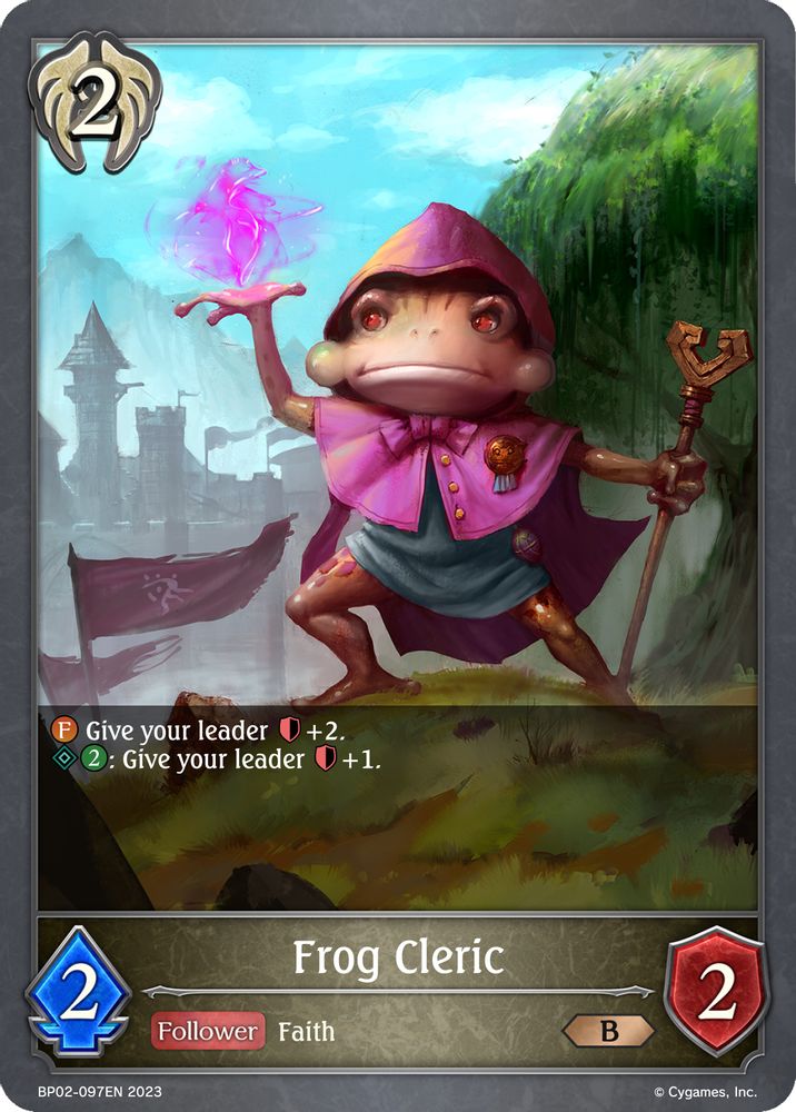 Frog Cleric, Standard, front