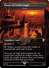 Tower of Cirith Ungol - Urborg (Borderless), Commander: The Lord of the Rings: Tales of Middle-earth